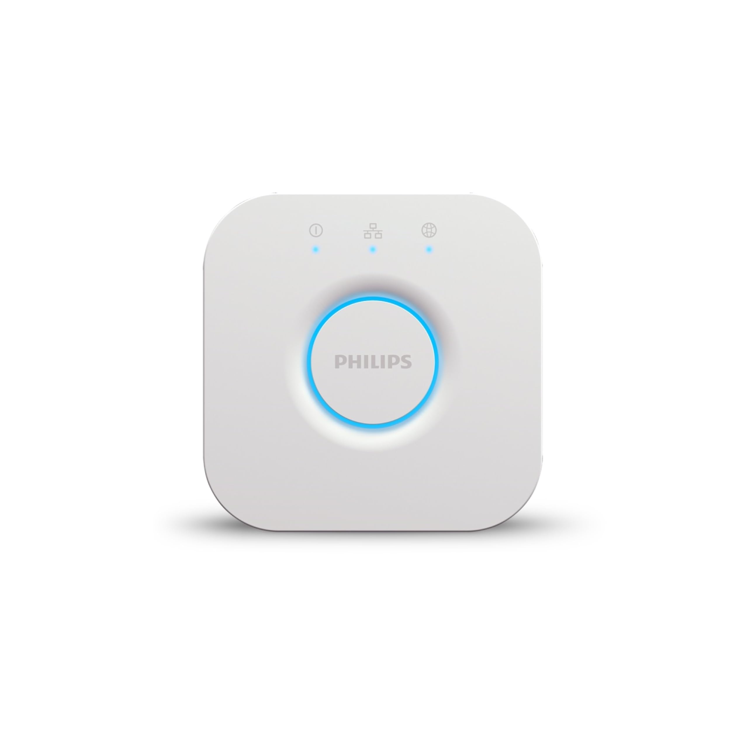 Philips Hue Philips Hue Bridge 2.0 : Hub Central de Contrôle d'Éclairage Intelligent, fonctionne avec Alexa, Google Assistant & Apple HomeKit, Commande Intuitive par l'application connectée Philips Hue