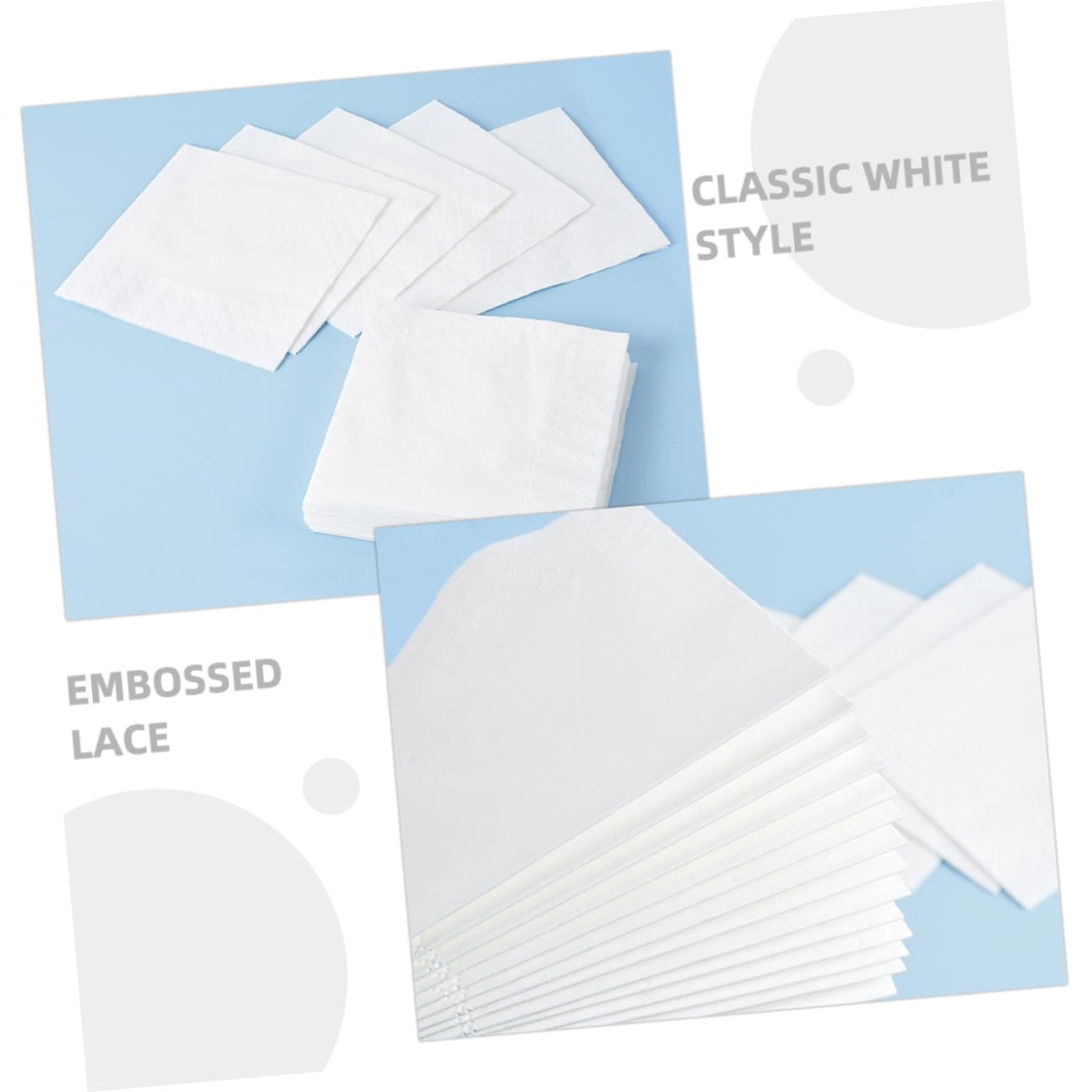 Servilletas Desechables para Invitados de Doble Capa con Borde