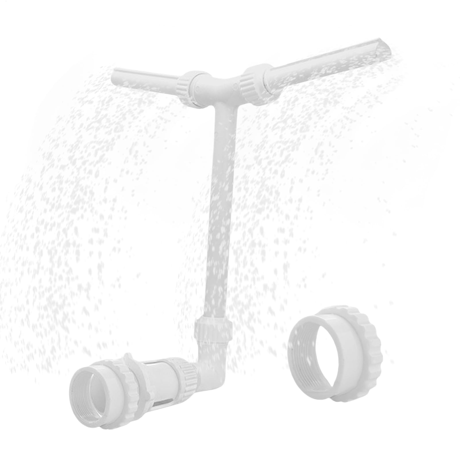 Fontana d'acqua per piscina e spa, con doppio spruzzo, design regolabile a 360°, fontana da piscina per piscine, fontana per irrigatori, ed efficiente, migliora la tua esperienza in piscina