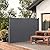 138" x 71" Retractable Side Awning,Waterproof & UV-Resistant,Folding Privacy Screen Room Divider Roll Up Balcony?Grey?