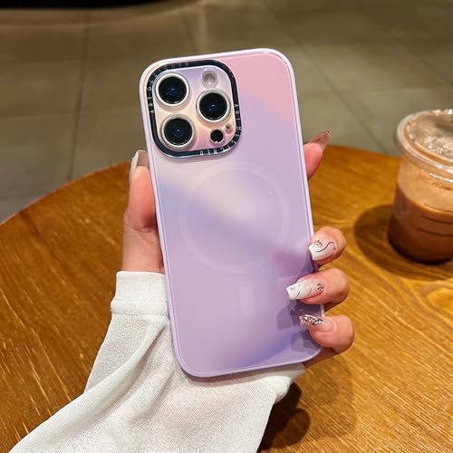 Coque antichoc violette iPhone 12 Pro Max magnétique contre les chutes