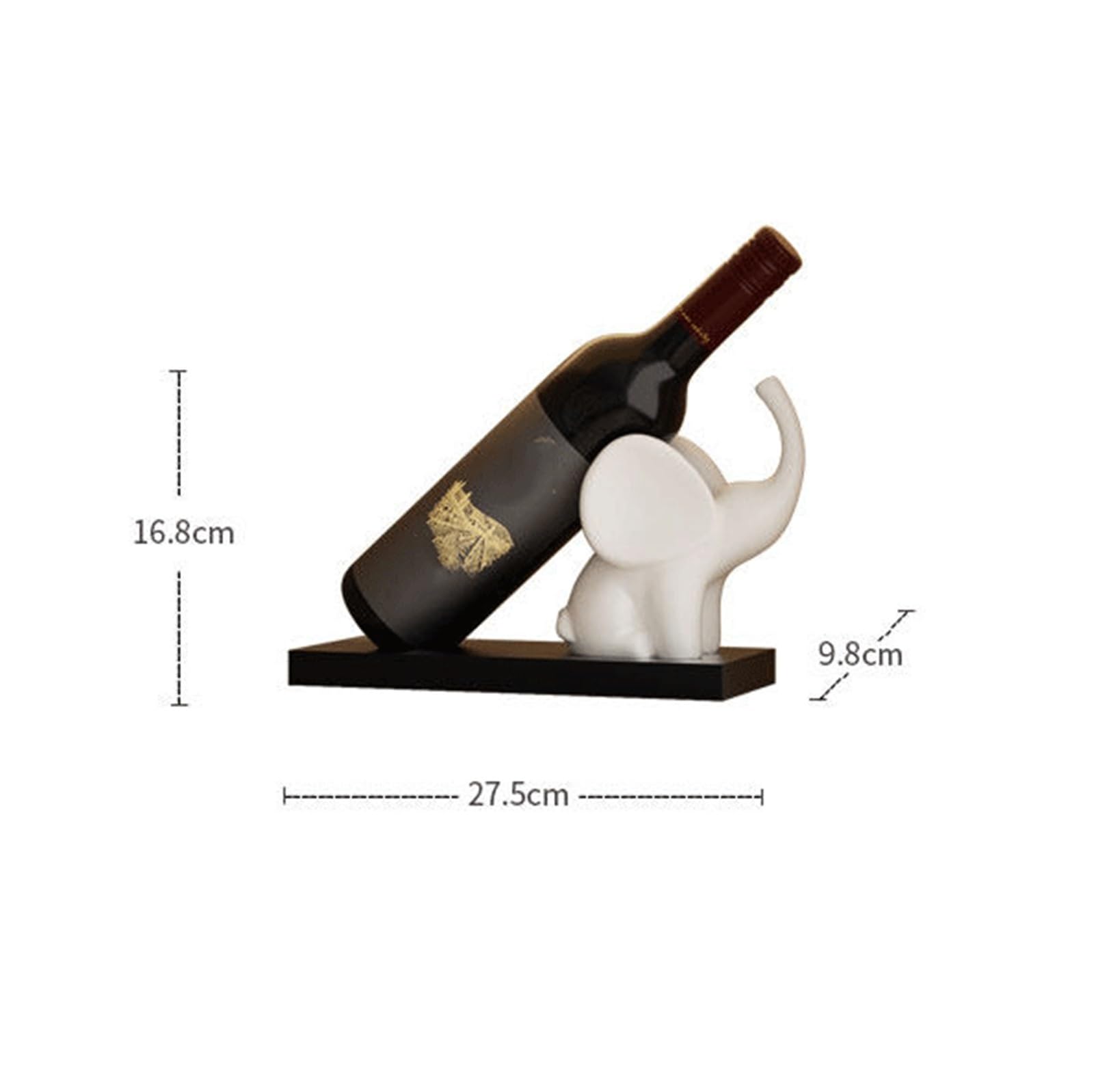 Uchwyt na butelkę wina Ozdoba na stojak wino w kształcie słonia do salonu Home Decor Kredens Szafka TV Stojak na wino