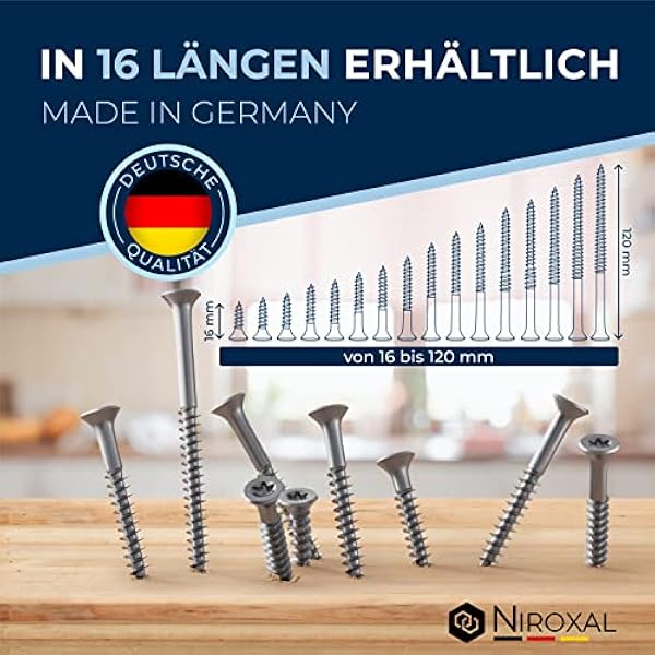 Houten schroeven verzonken kop met platte kop van roestvrij staal, Torx V2A, 5 x 90, voor spaanplaat, gedeeltelijke schroefdraad, 5 mm sterk, 90 mm lang, 400 stuks, staal, A2, 400 stuks