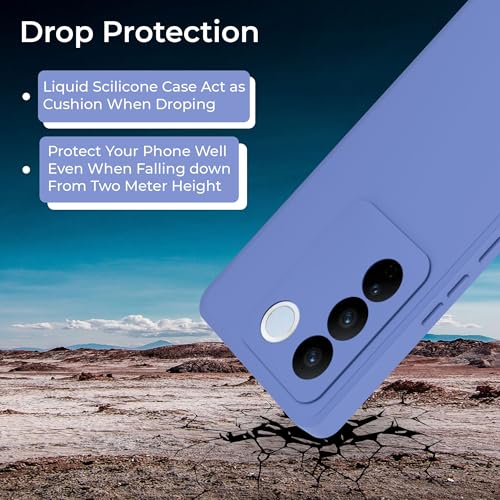 Image of A rtistque Back Cover Case for Vivo V27 5G / Vivo V27 Pro 5G with Camera Protection | Shockproof TPU | Stylish Protective Design | Slim Fit | Ultra Matte | Vivo V27 5G / V27 Pro 5G Back Cover - Blue