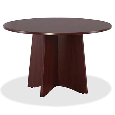 Lorell Wood Base for 42-Inch or 48-Inch Table Tops, 24 by 24-Inch by 29-Inch, Mahogany