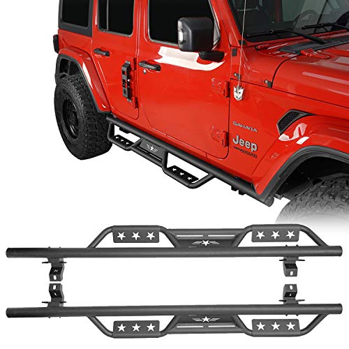 Estribos laterales de acero para Jeep Wrangler JL 2018-2026
