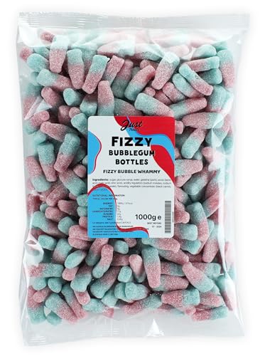 Just Treats Fizzy Bubblegum Bottles (1 Kilo Party Bag)