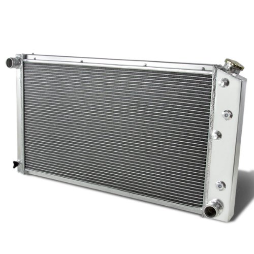 Full Aluminum 3-Row Racing Engine Cooling Radiator Compatible with 1968-1990 GM Engine Models, Core 28 X 17 X 2.5 Inches