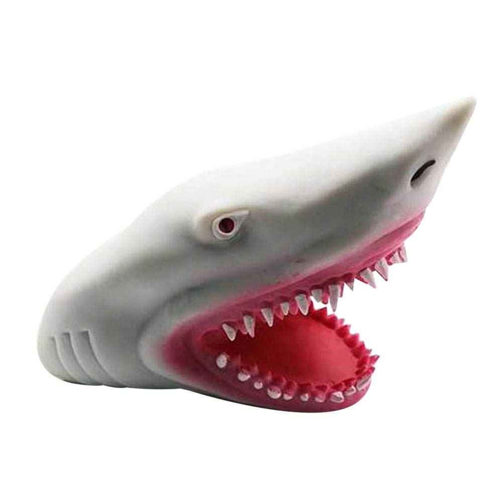 Finger Puppet Story Toys Set Shark Dentist Game Biting Hand Game for Kids Shark Mouth Biting Finger Game Funny Toy for Kids White