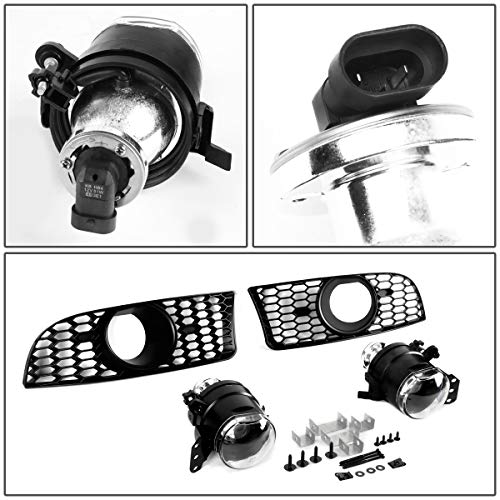Compatible With Bmw E90 3-Series 4-Door (Without Pdc) Unpainted M3 Style Front Bumper + Mesh Grille + Fog Light #TOP4