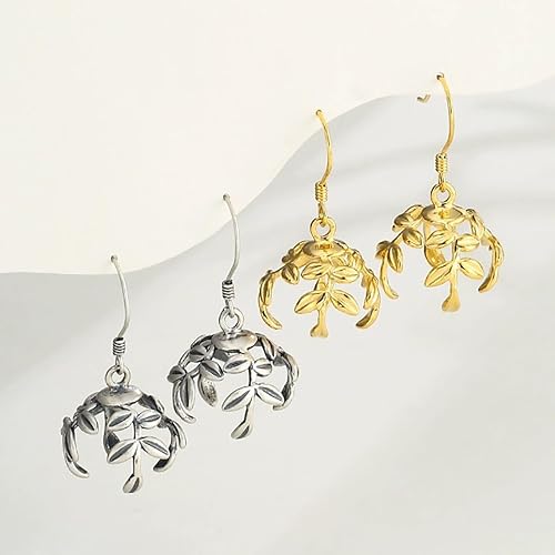 Miniatura 5 de Aretes de gancho de plata de ley tailandesa para fabricación de joyas de perlas, montaje de aretes colgantes para ajuste de camafeo de perlas,