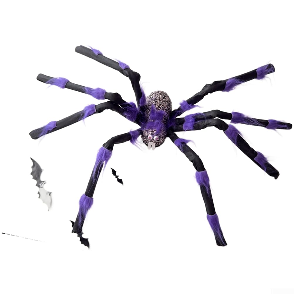 Araña de Peluche Colorida 1.2m con Alambre Interior Ajustable