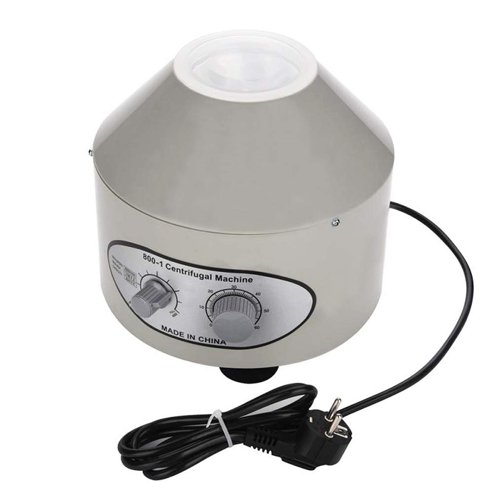Centrífuga de Laboratorio Eléctrico de Escritorio 0-4000 rpm Temporizador 0-60min con Tubos 6x20ml Enchufe EU