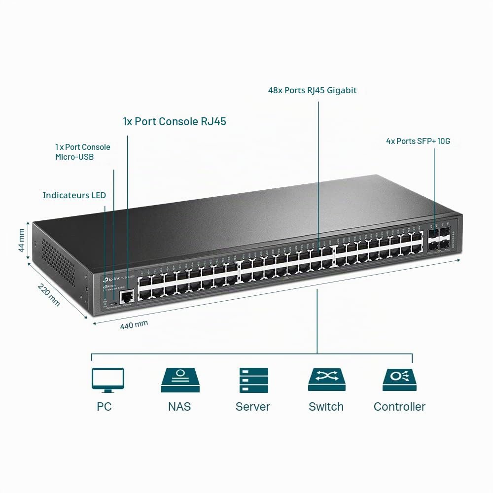 TP-Link Jetstream TL-Sg3452x V1 - Switch - Gestito