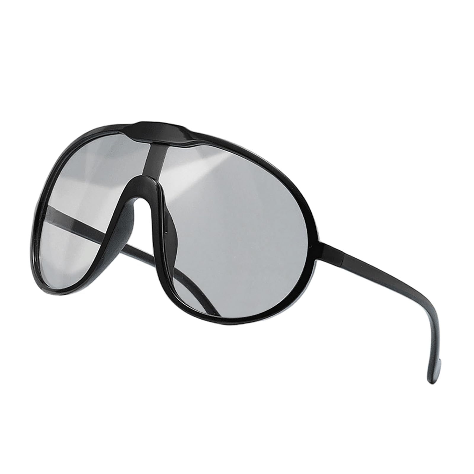 Drunk Goggle Sunglasses For Women Fashion Men Wrap Around 400 Shield Goggles Girl Dirt Bike Gear (Grey, 15. 5x7cm)