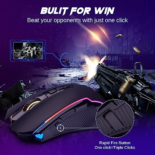 image for Redragon Wireless Gaming Mouse, Tri-Mode 2.4G/USB-C/Bluetooth Mouse Ga