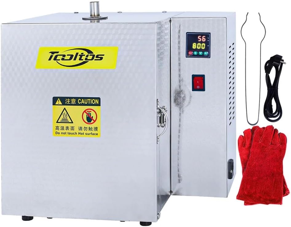 YIEPET Jewelry Casting Furnace, Segmented Temperature Control, Burnout Oven Machine