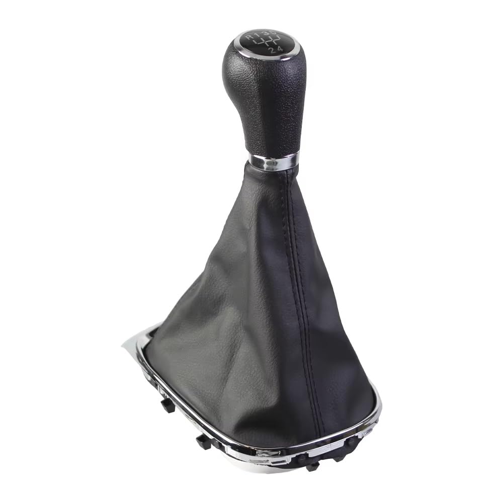 Srvsqtptvk 5 Speed Car Shift Knob Manual 5/6 Speed Gear Shift Knob Gaiter Boot For Trax 2013-2020 Shifter Lever Change(5 Speed)