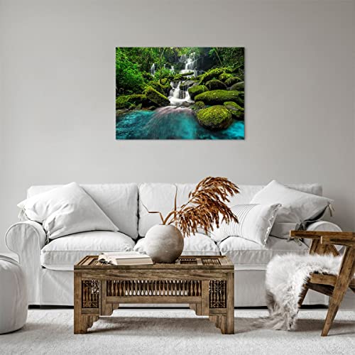 Tableau moderne salon pour raviver un mur blanc vide cascade - 3