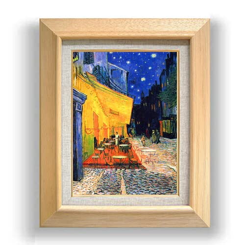 Amazon.co.jp: ゴッホ 夜のカフェテラス F4 油絵直筆仕上げ 479×389mm