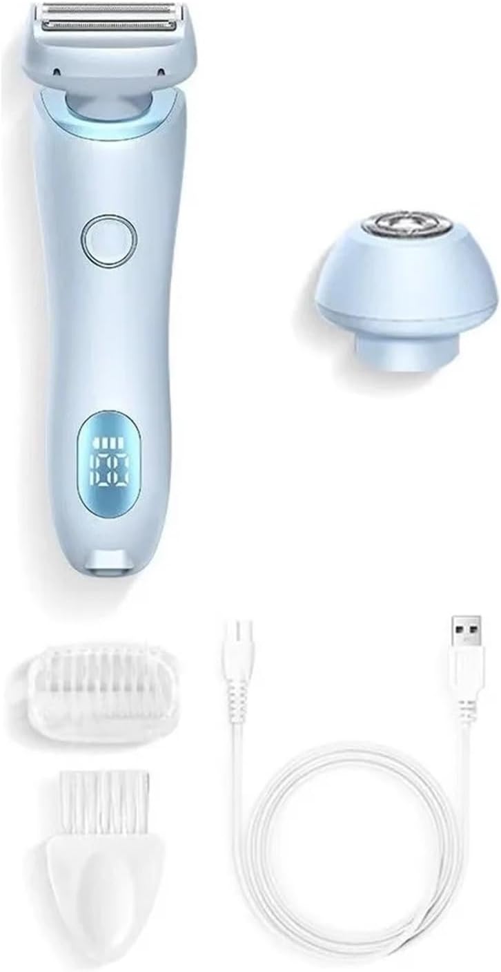 2 in 1 Electric Hair Remover for Women (Epilator & Bikini Trimmer) | Multi-Area Grooming | for Face, Underarms, Legs & Body | Ladies Grooming Tool(Blue)