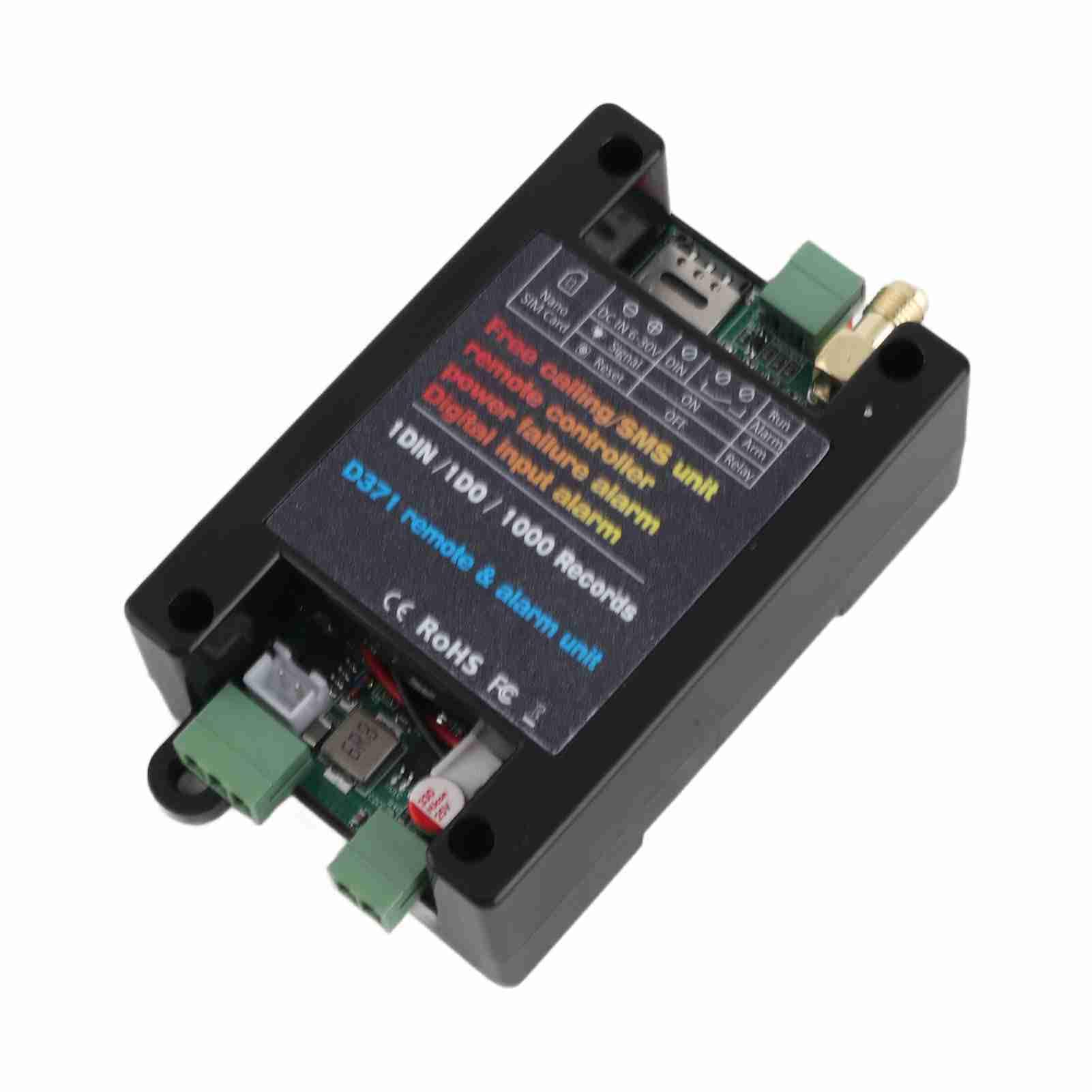 Relé de control remoto de control remoto 4G recordatorio de falla de energía amplia compatibilidad para el hogar automatización industrial vivienda ABS (Versión de la UE)