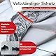 Brico Chic Autoabdeckung 460 x 178 x 155 cm, Hagelschutz, UV-Schutz, wasserdicht, strapazierfähig, für den Außenbereich, 4 Jahreszeiten, Größe S/M, grau