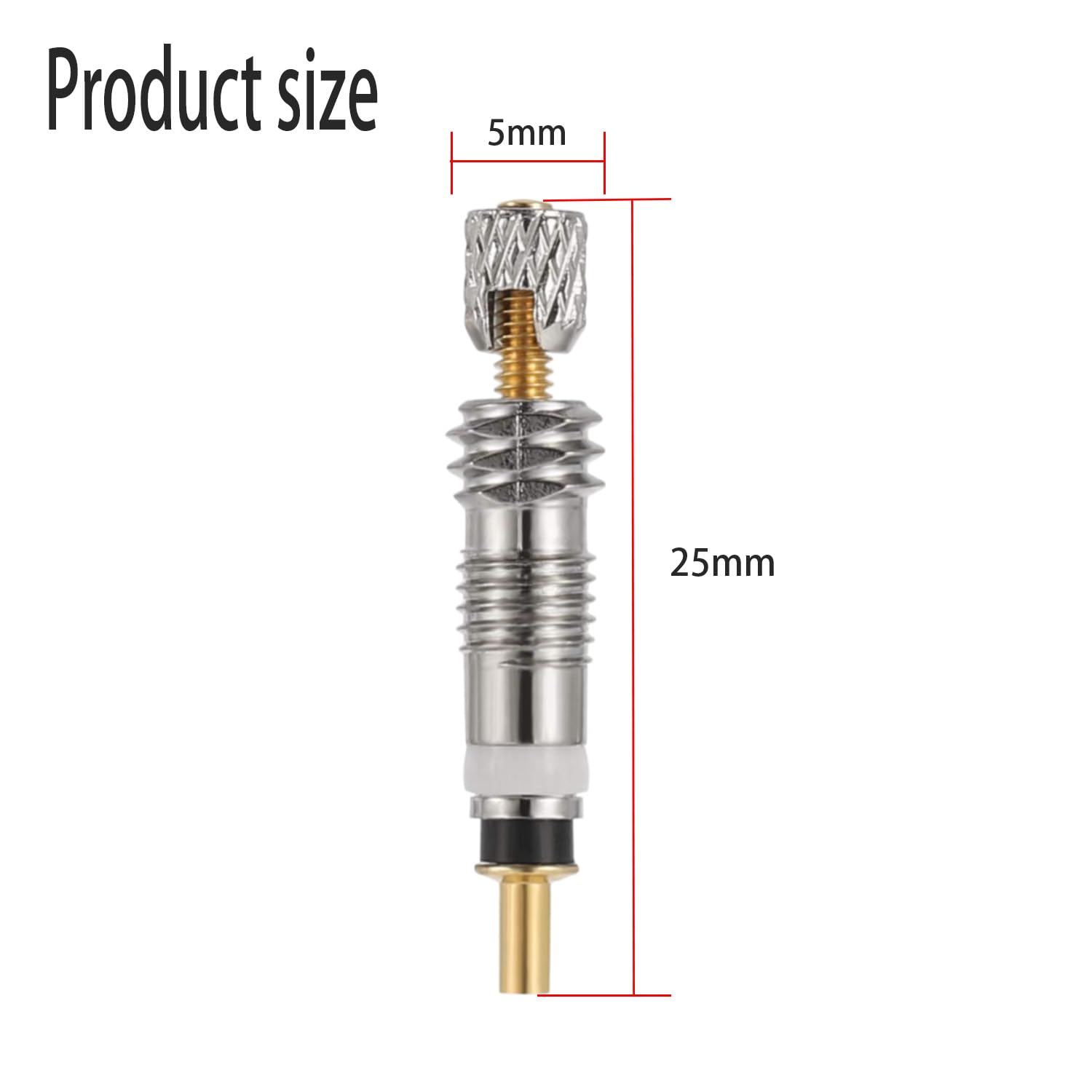 5 pezzi Valvole Presta Valvole Universale，Nucleo Valvola Pneumatico per Tubeless Road Bike Valvola della Bicicletta, Valvola Nucleo
