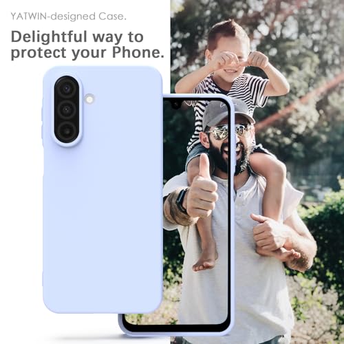 Image of YATWIN Silicone Case for Samsung Galaxy A17 4g /5g, Soft-Touch, Shockproof, DustProof, Antiskid Phone Cover for Samsung Galaxy A17 4g /5g - Lilac