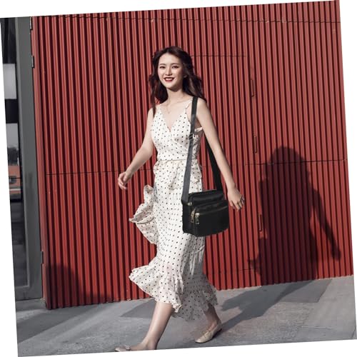 Stylish Nylon Crossbody Sling Bag for Women Shoulder Pack for Travel Shopping and Outdoor Activities Multi-purpose Shoulder Pouch Black4