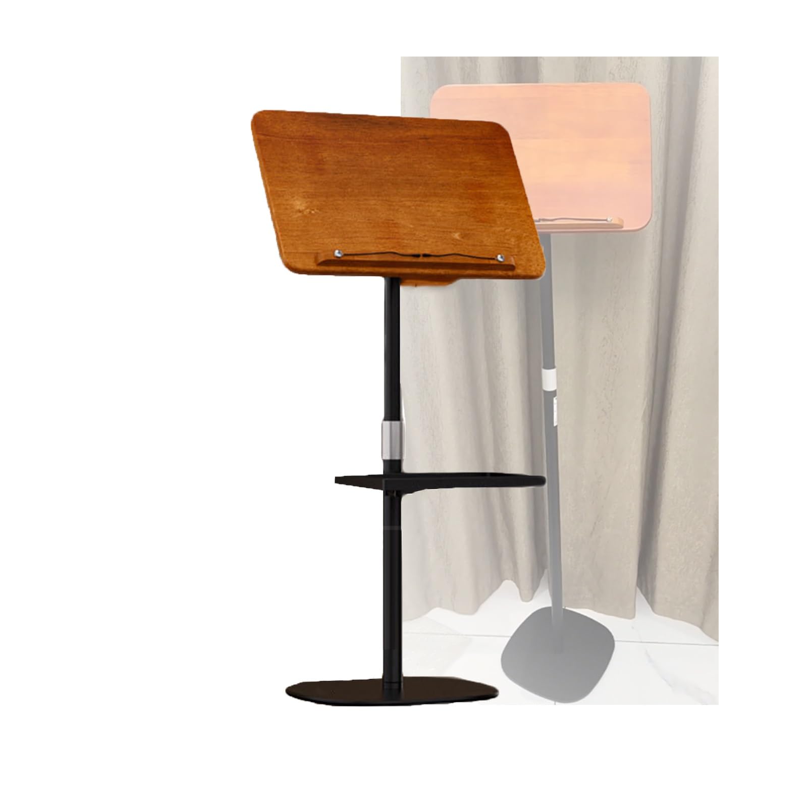 Générique Pupitre en Bois réglable à 180°, capacité de Charge de 5 kg, idéal pour la Maison, Le Bureau et la Lecture matinale, Support d'affichage Robuste (1,8 mètre)