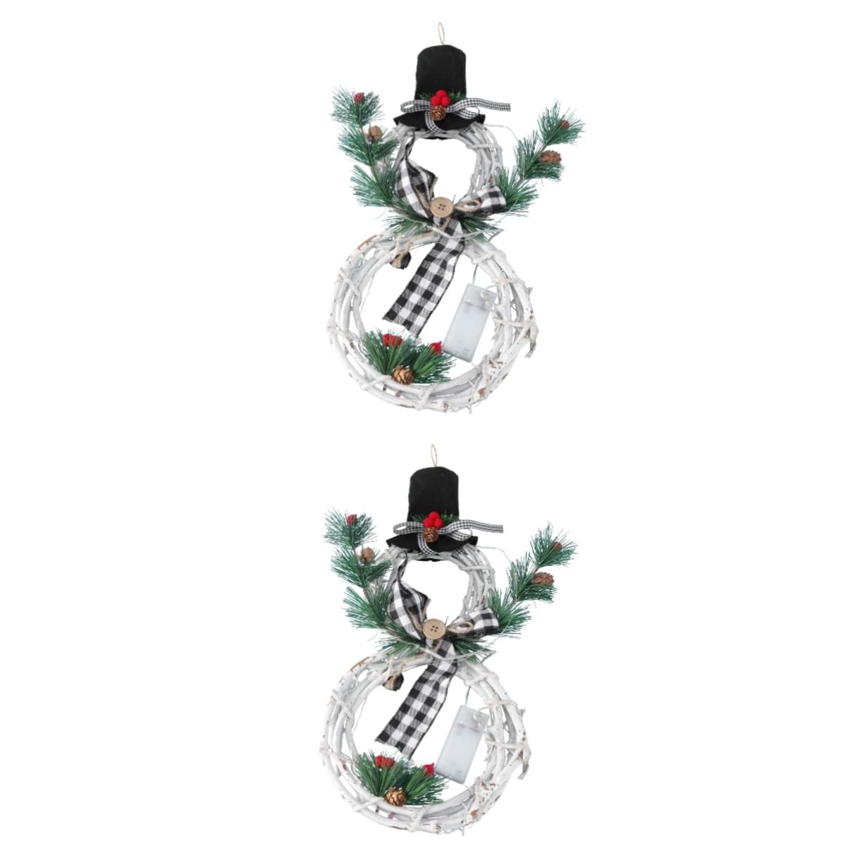 Couronne de Noël avec LED Amosfun : finies les décorations ternes sur vos fenêtres