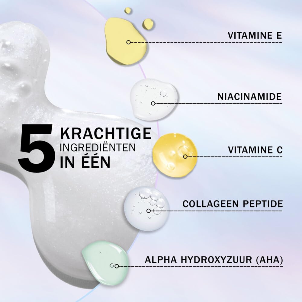 Olay Super Serum, Nawilżające Serum Do Twarzy Z Witamina C, Niacynamid, Peptyd Kolagenowy, Dobrze Starzejąca Się Skóry, E Rozjaśniający, 30 ml