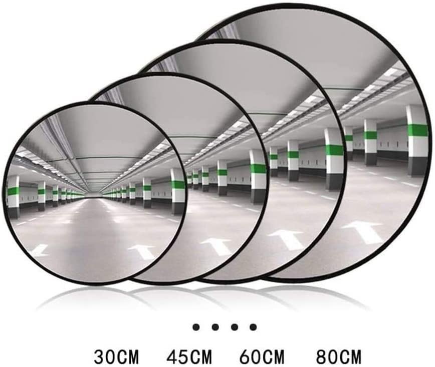 CukUJH Traffic Wide Angle Mirrors, Indoor Mirrors, Supermarket Transparent Imaging Angle Mirrors, Expanding Vision(Black,45Cm)