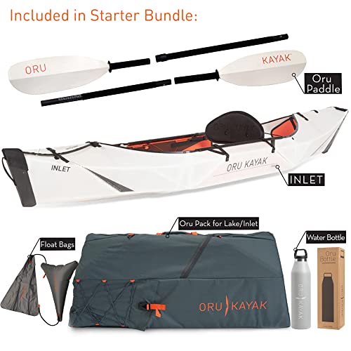 Oru Kayak Foldable Kayak Inlet | Stable, Durable, Lightweight - Lake And River Kayaks - Beginner, Intermediate - Size (Unfolded): 9'8" X 31", Weight: 20 Lbs #TOP1