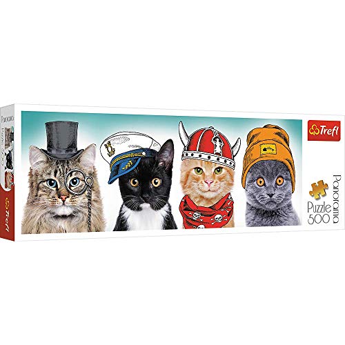 Trefl, Puzzle, Flauschiges Team, 500 Teile, Panorama, Premium Quality, für Erwachsene und Kinder AB 10 Jahren, Équipage Moelleux