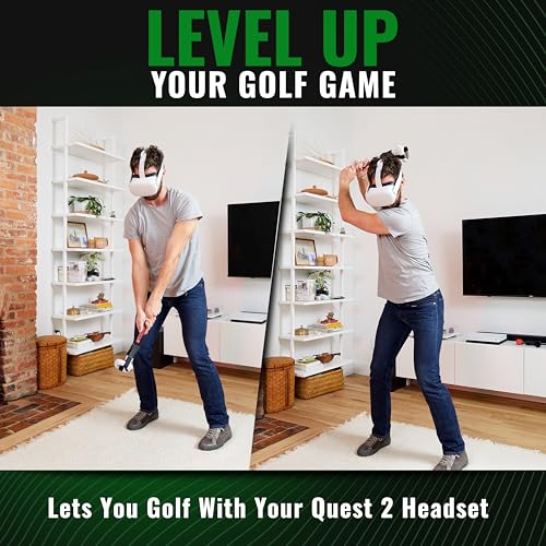 Image of DeadEyeVR - DriVR Golf Club for Quest - Realistic VR Golf Simulator Handle - Weighted VR Golf Club Grip for Enhanced Play (Standard - Q2)