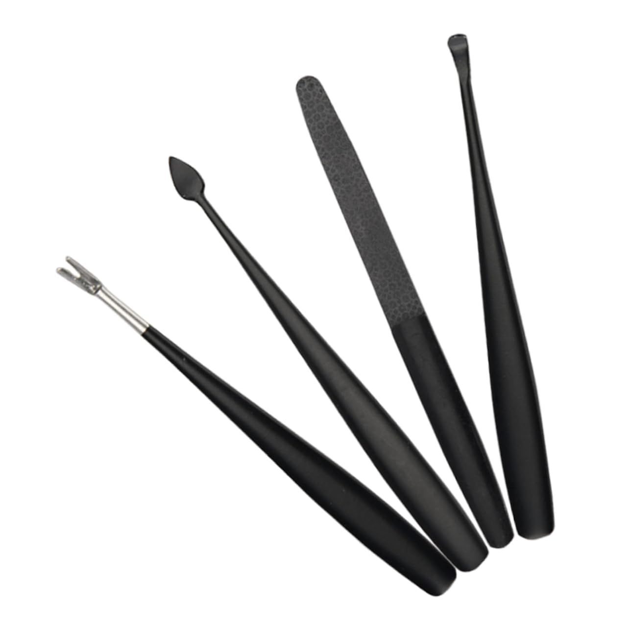 Mikinona Multifunctional Nail Care Tools Set of 4 Cuticle Trimmer Nail Files Dead Skin Forks Easy to Use