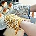 AntiScalding Microwaves Cotton Gloves Kitchen Oven Baking Tool Thickened Household Insulation Pad Oven Mitts