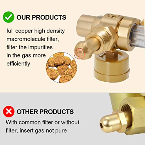 Argon Co2 Mig Tig Flow Meter Welding Weld Regulator Gauge Gas Welder Cga-580 #TOP2