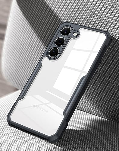 Image of Samsung Galaxy S23 Case - Clear Beatle Slim Phone Case with Hard PC Back, Soft TPU Edges, Hinge, Non-Yellowing, Shockproof Protective Cover for S 23 5G (S-23)