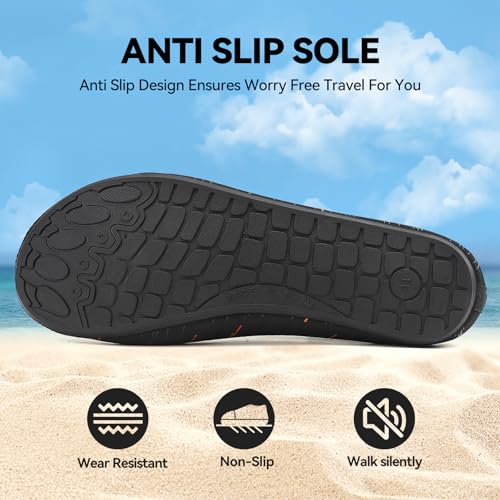 Image of Sixspace Water Shoes for Women Men Aqua Socks Swim Shower Beach Barefoot Pool Quick-Dry Non Slip Lake Surf