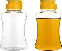 2-Pack 180ml Leakproof Honey Squeeze Bottles - No Drip Flip Lid Dispensers for Honey, Sauces, Ketchup & Condiments | SynHHergyx