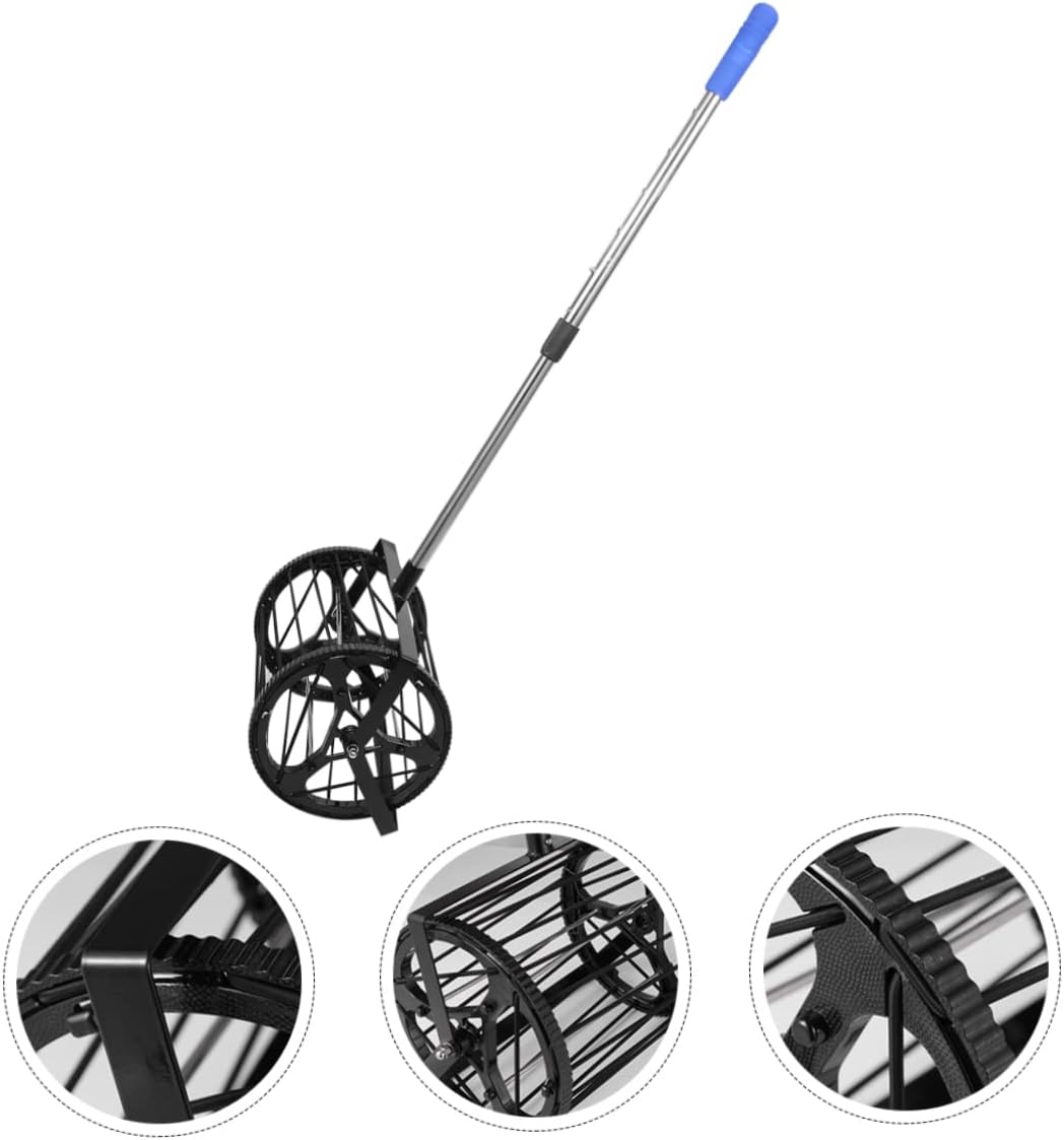 POPETPOP 1Pc Drum Type Table Tennis Ball Picker Efficient Design Holds Balls Easy One Handed Operation for Convenient Training