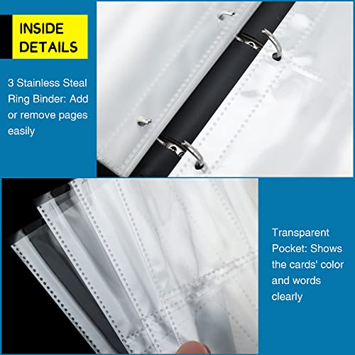 Grapmtkg Trading Card Binder For 900 Pockets With 50 Removable Sleeves Of 9 Pocket Cards Binder Collection Jumbo Album With Zipper And Waterproof Case Cards Storage Holder Gift For Boys Girls B #TOP2