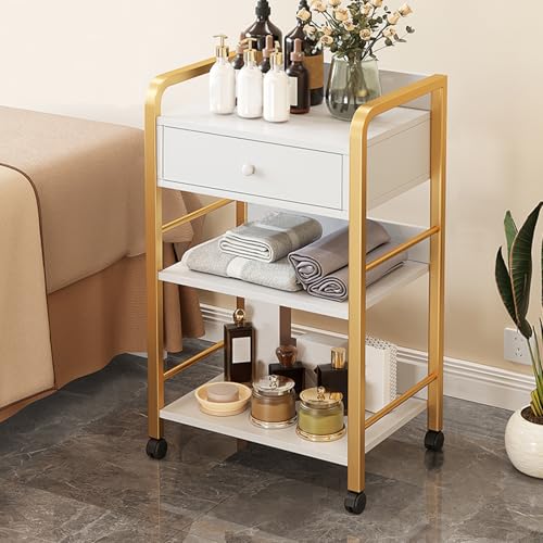 Carrello portautensili a 3 ripiani con ripiani durevoli per un uso versatile, mobile per bagno, cucina, ufficio e officina, facile da montare, soluzione di archiviazione