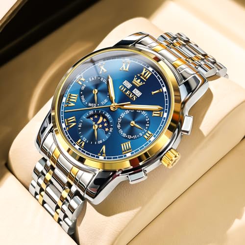 OLEVS Mens Automatic Watches Self Winding Mechanical Luxury Dress Stainless Steel Waterproof Wrist Watches for Men2