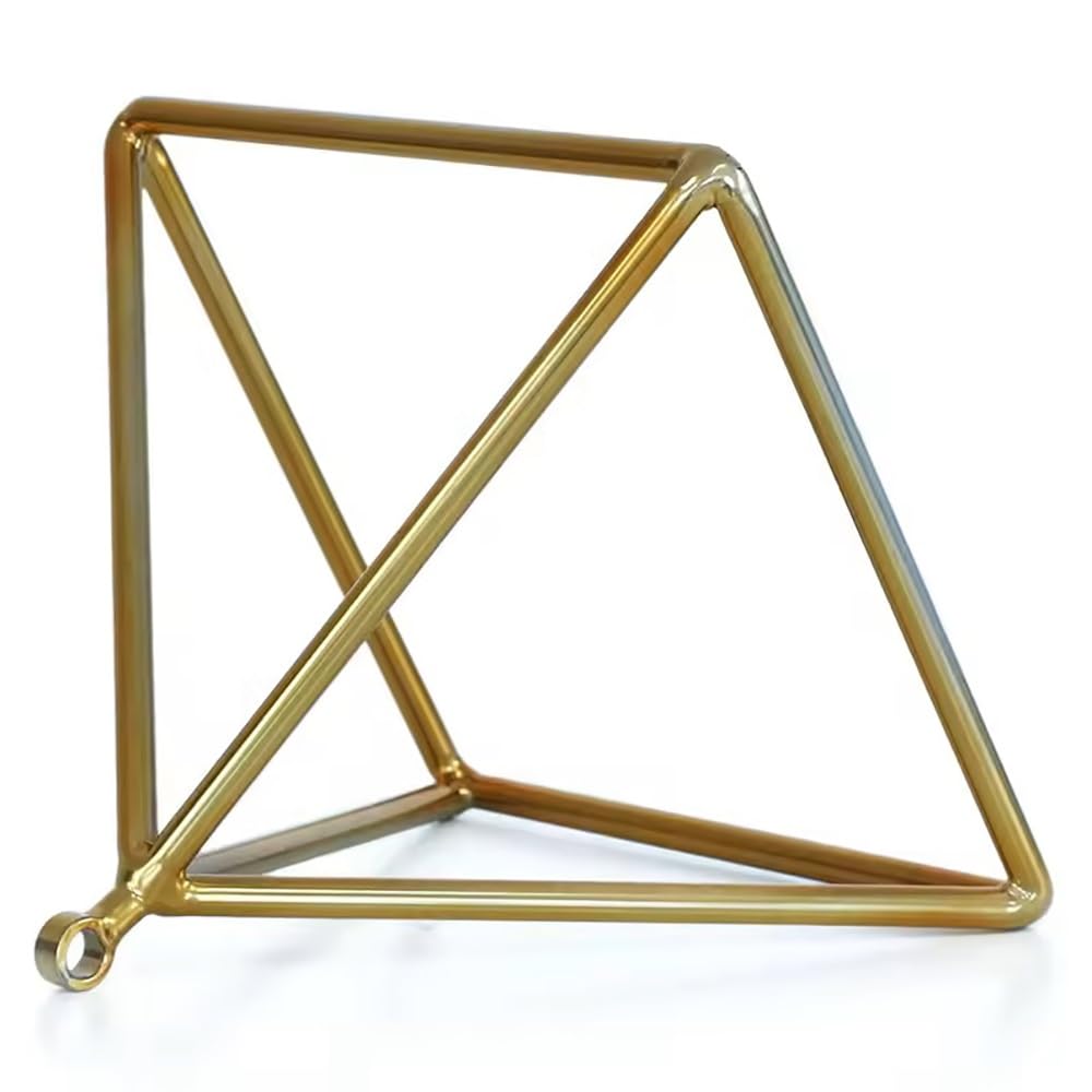 Piramide di Cristallo di Quarzo, Potente Strumento di Terapia del Suono Energetico, for Meditazione di Guarigione Sonora, con Percussore di Cristallo(6 inch)