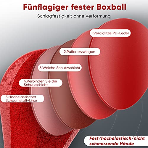 Punching ball per adulti, set con guantoni e