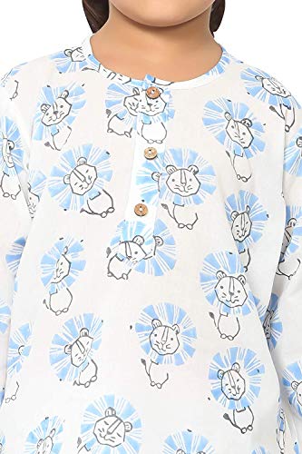 Image of Cotton Night Suit for Boys & Girls | Pajama Sets | Baby Top & Pant | Kids Dress | Printed Night Dress | Sleepwear Suit | P-3